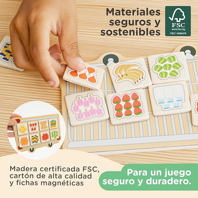 Foto 4 de 7 de Nene Toys Mi Lista de Compra - Juego Educativo para Contar, Memoria y Asociar para Niños Desde 3 Años