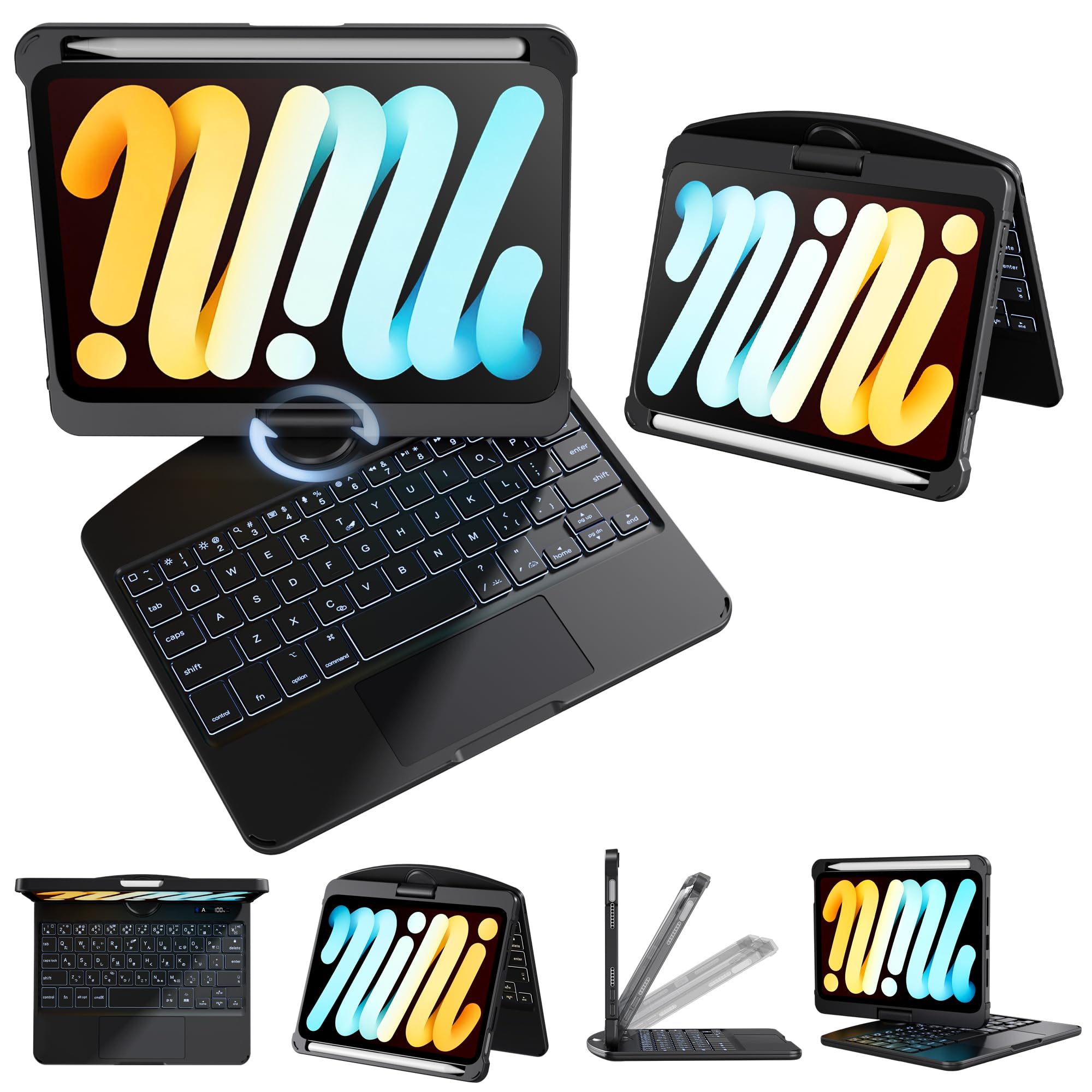 Amazon.co.jp: Sencela iPad用キーボード付きケース iPad mini (第7 Amazon.co.jp: Sencela iPad用キーボード付きケース iPad mini (第7