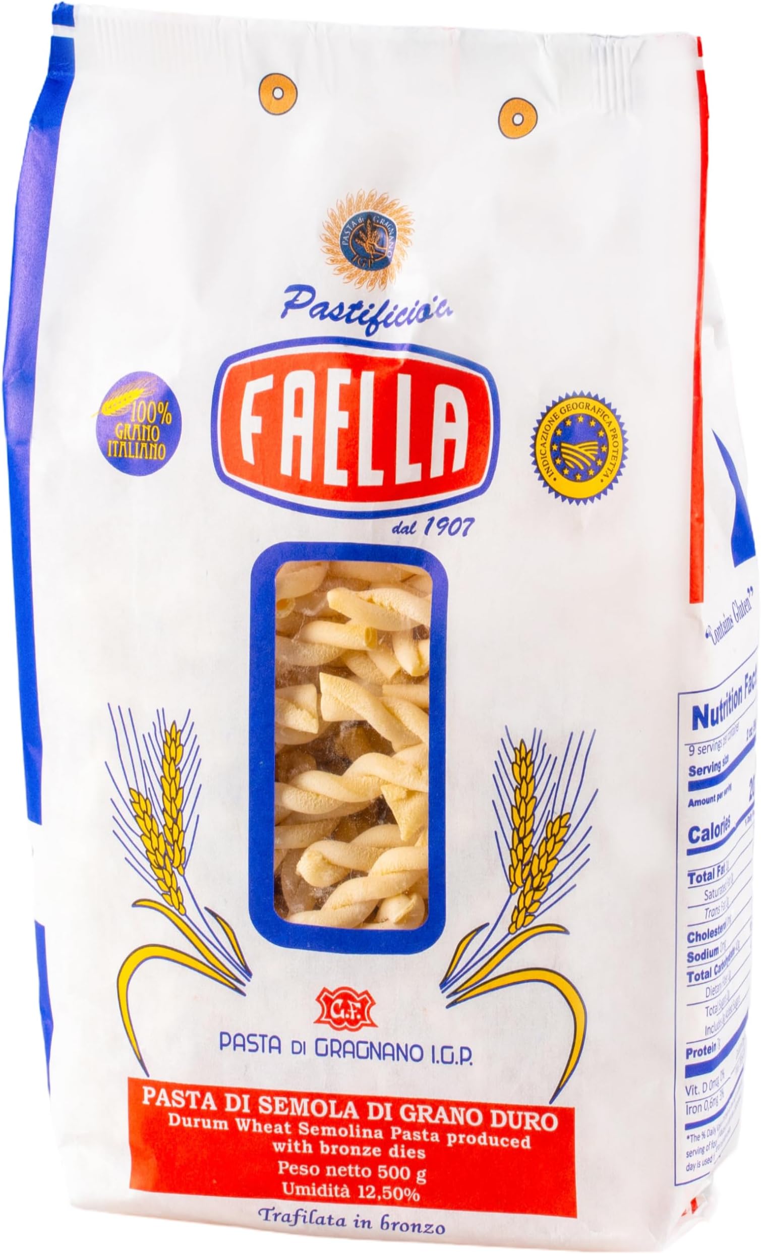 Faella Gemelli Pasta - IGP Gragnano - 1.1 lbs