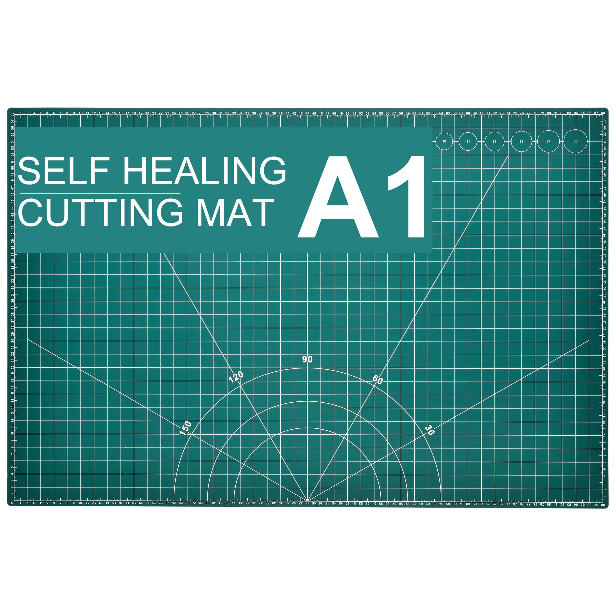 Prime Vinyl Cutting Mat, 23" x 35" Large Self Healing Sewing Mat, 5-Ply Heavy Cut Board, Rotary Cutting Mat for Crafts, Sewing Supplies and Quilting Tools