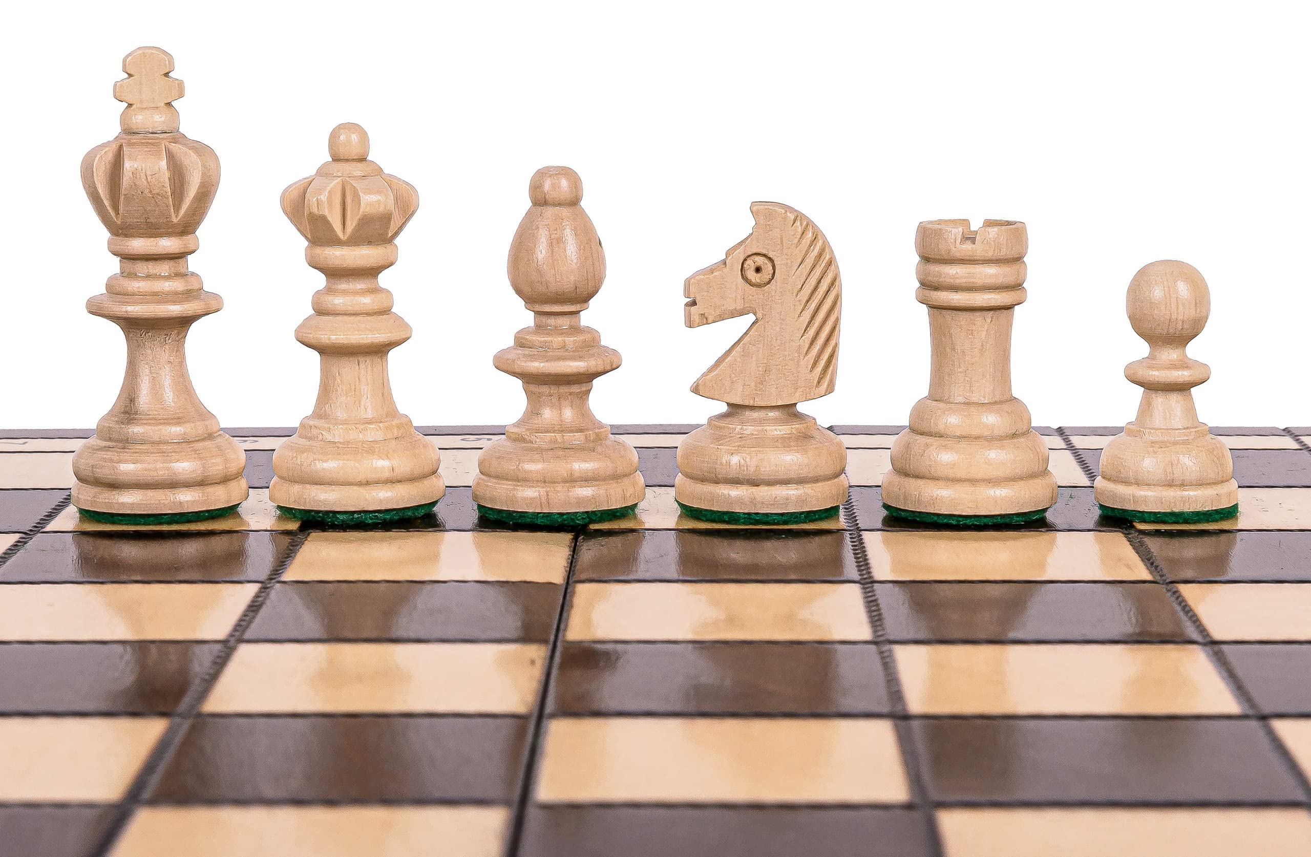 Square - Echecs en Bois - OLYMPIADE - 35 x 35 cm - Échiquier & Pièces d'échecs