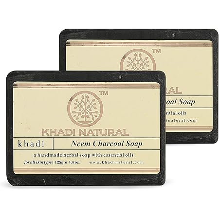 khadi natural herbal charcoal soap