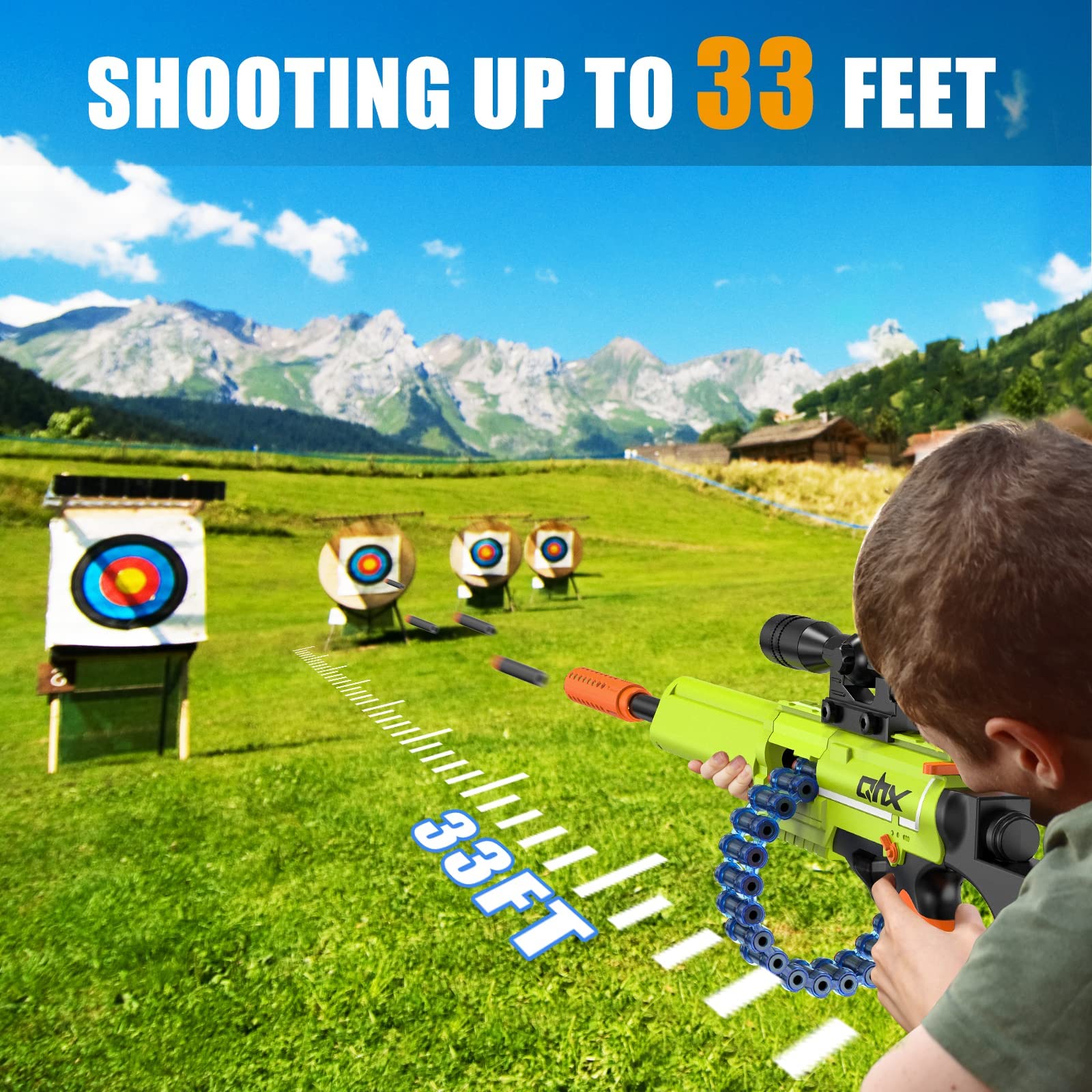 Sonomo Toy Gun for KidsNerf Gun for 612 Year Old Boys,Automatic Nerf