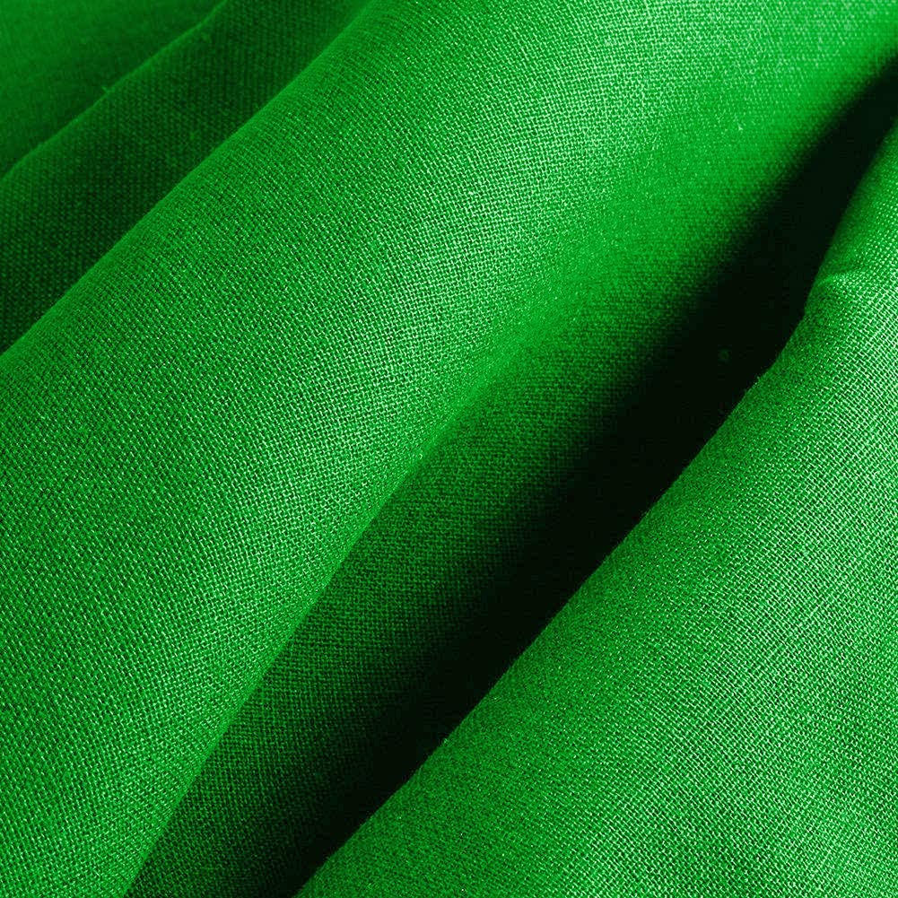 Fondo 100% algodón, 3 x 6 m, color verde