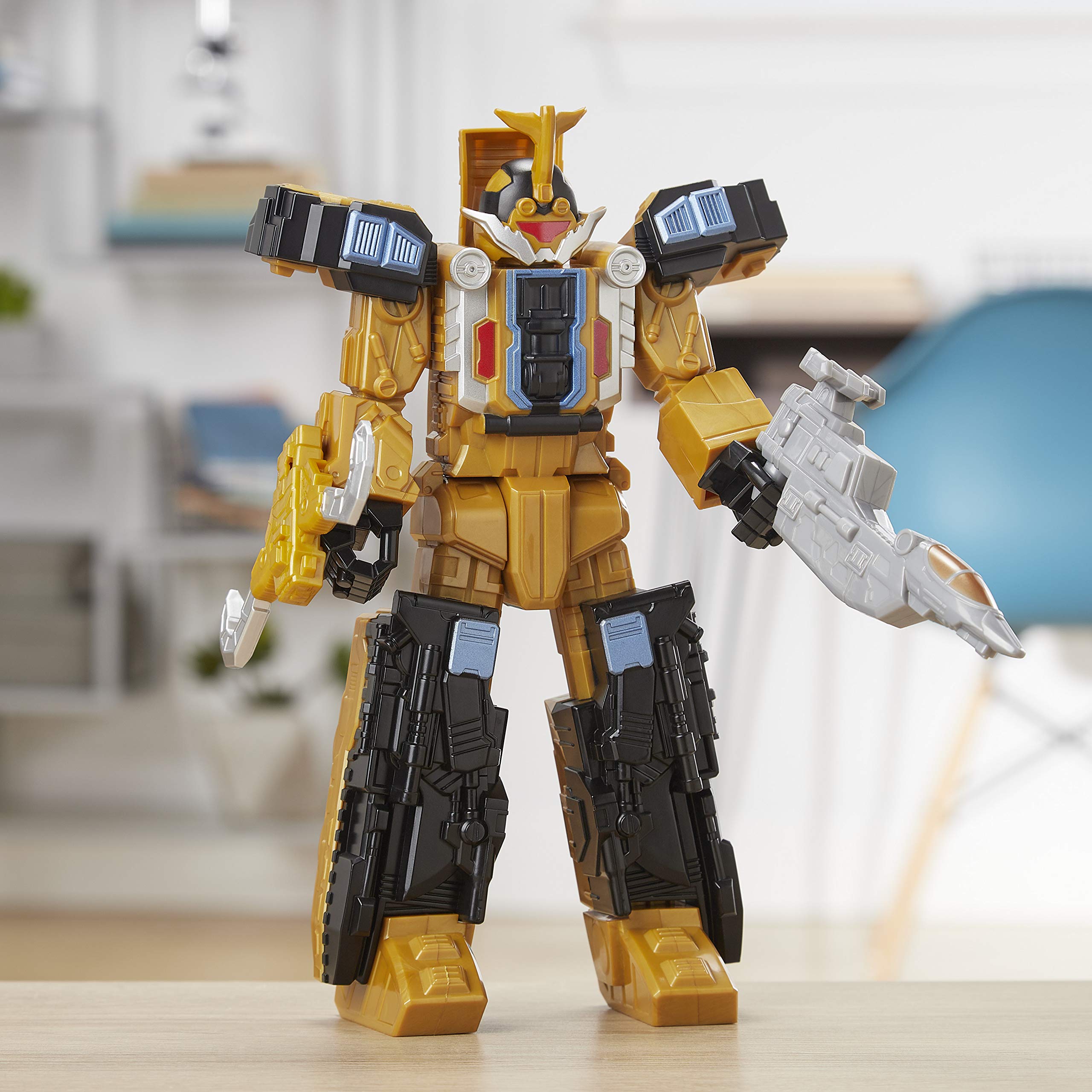 Power Rangers - Zord Beast Wrecker (Action figure da 25 cm, ispirata allo Zord del Ranger Oro della serie TV Beast Morphers)