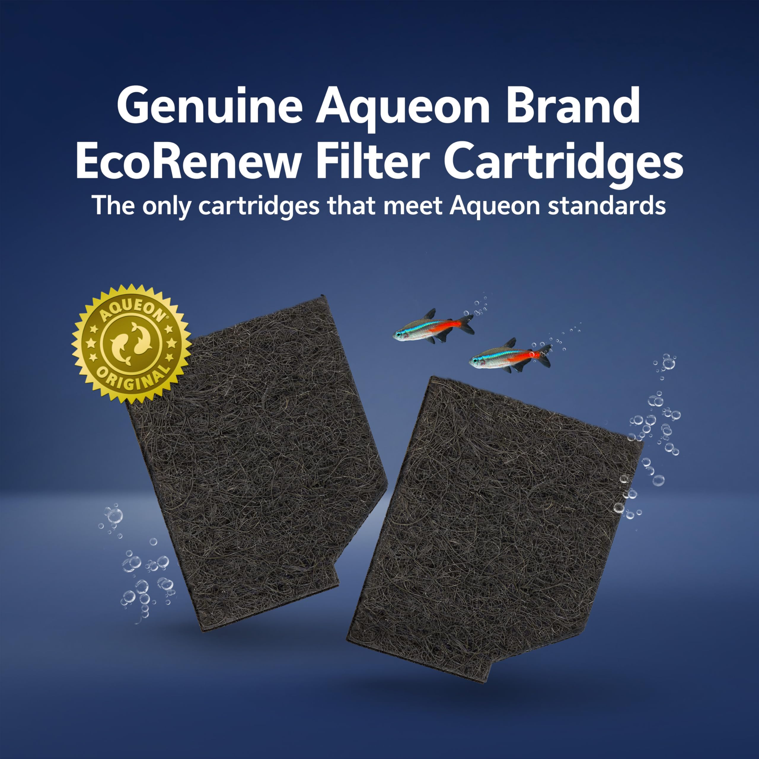 Aqueon EcoRenew - Cartucho de Filtro para Acuario, Grande, Paquete de 9