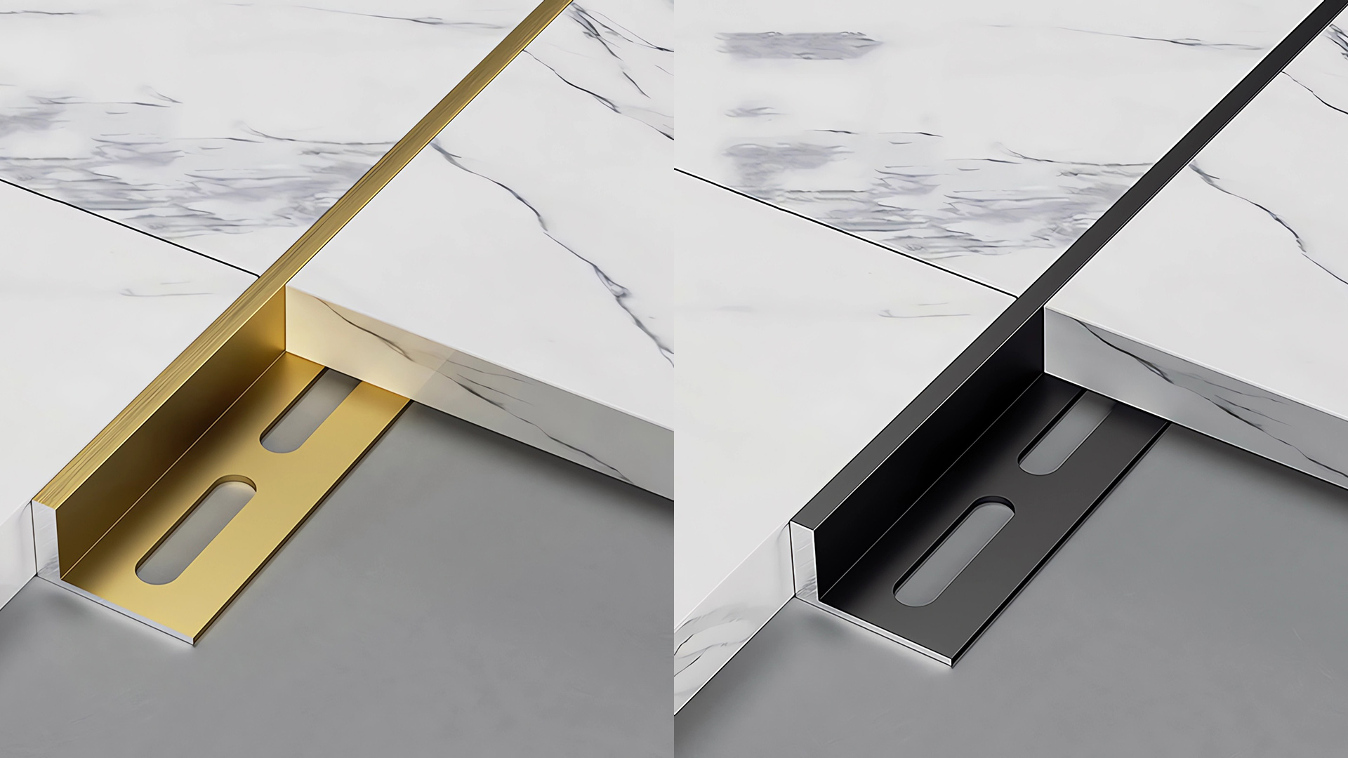 Amazon.com: JCVCVV Aluminum Alloy L-Shaped Tile Edge Strip Floor