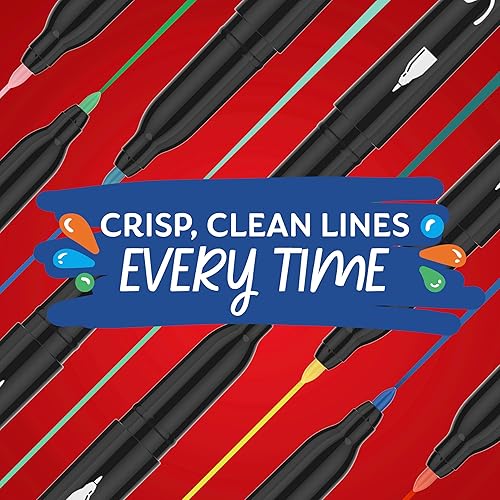 Miniatura 6 de Sharpie - marcadores creativos, paquete variado, marcadores de pintura acrílica a base de agua, punta fina, surtidos, 24 unidades