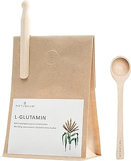 Naturkur® L-Glutamin 500 g Pulver, vegan in Handarbeit abgefüllt, ohne Zusatzstoffe, aus Unterfranken