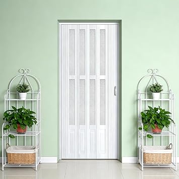 3680in PVC Internal Accordion Folding Door,with Lock and Handle