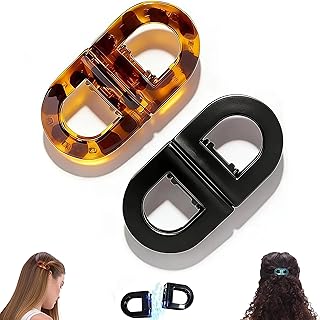 Magnetic Hair Clips, 2 Pack, Strong Hold No-Slip, No-Crease, Polycarbonate, All Hair Types, Women