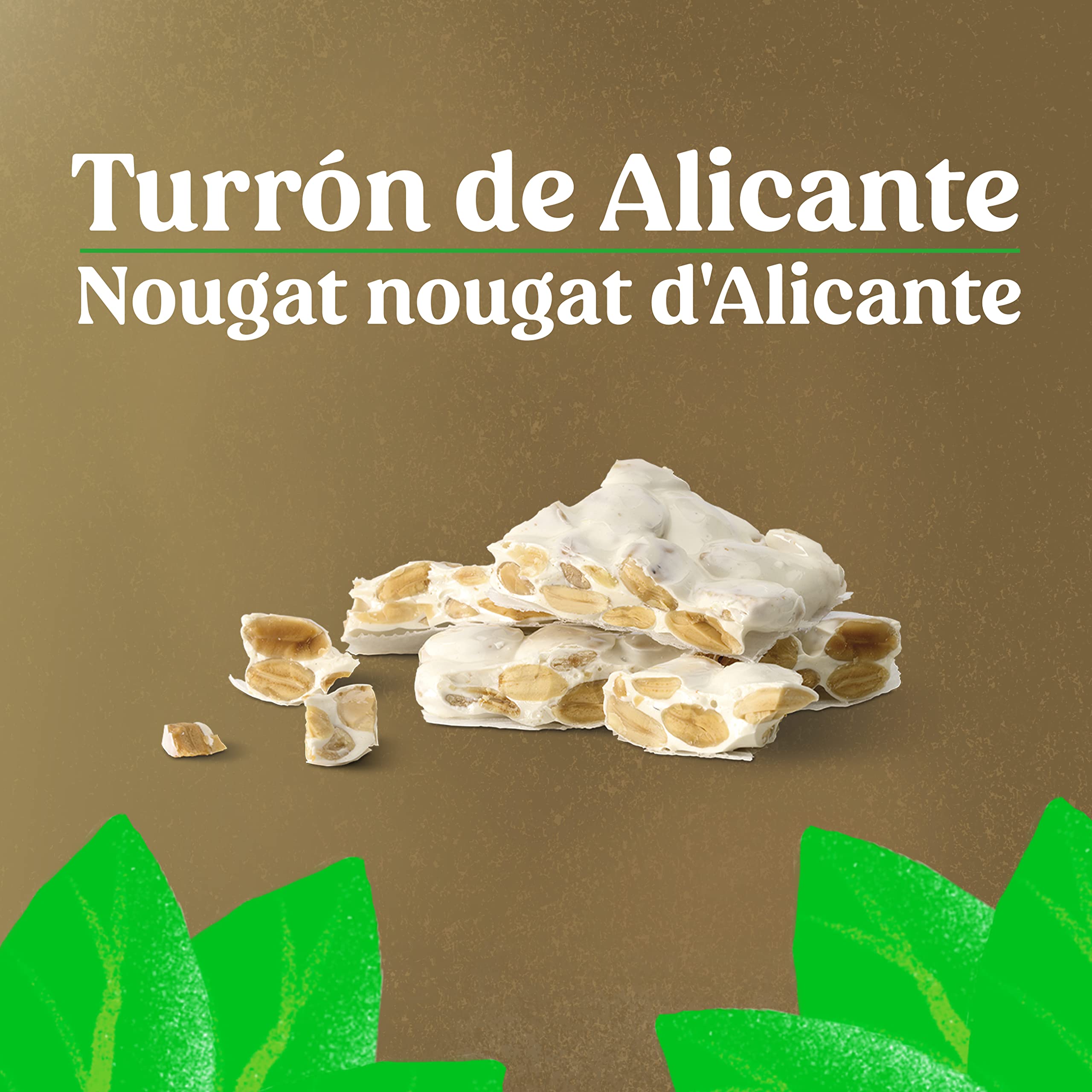 EL LOBO - Turrón de Alicante 100% BIO 200g, "All Natural", Ecofriendly, Turrón Tradicional, Ingredientes Naturales, Textura Crujiente, Calidad Suprema, Sin Gluten