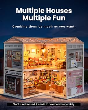 Rolife Super Creator House Building Playset Bundle - Kitchen & Living Room
