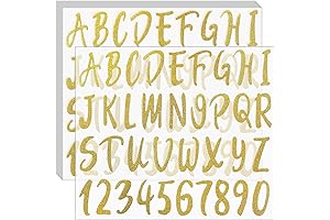 Glitter Alphabet Letter Stickers