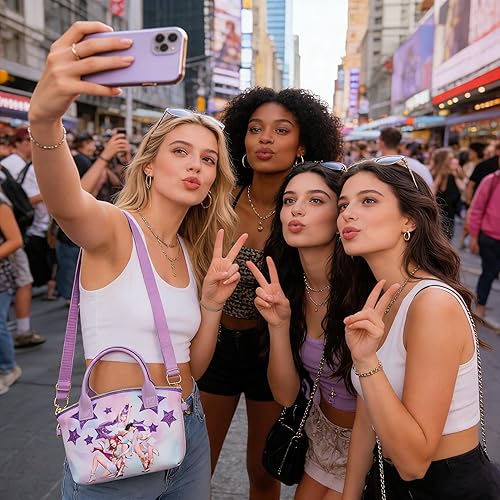 Miniatura 5 de Bolsa cruzada de dibujos animados Kawaii bolsa de almacenamiento bolsa de viaje lindo bolso bolsas para mujer