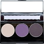 Pure Ziva Off White, Matte Medium Lavender Violet, and Matte Deep Purple Vegan Eyeshadow Trio Palette; Talc, Paraben & Cruelty Free