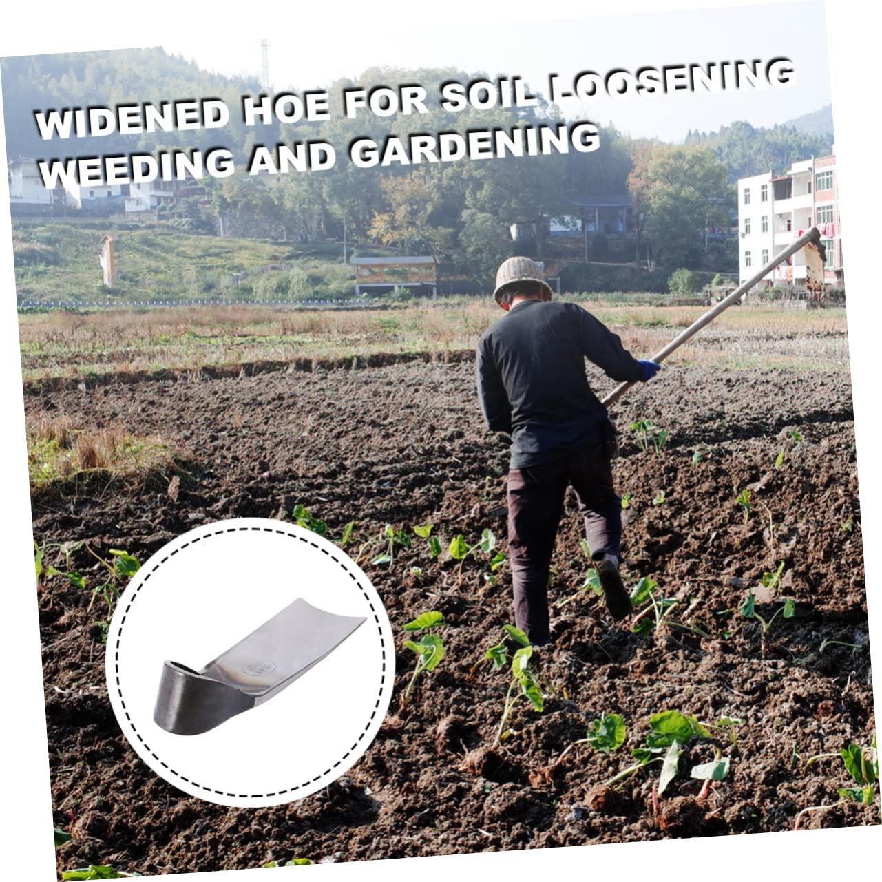 Herramientas de mano Azada forjada Herramienta de desmalezado manual Cultivador de azada Jardinería Azada pequeña Arranque Extractor de desmalezado de azada Herramientas de jardinería Herramientas de