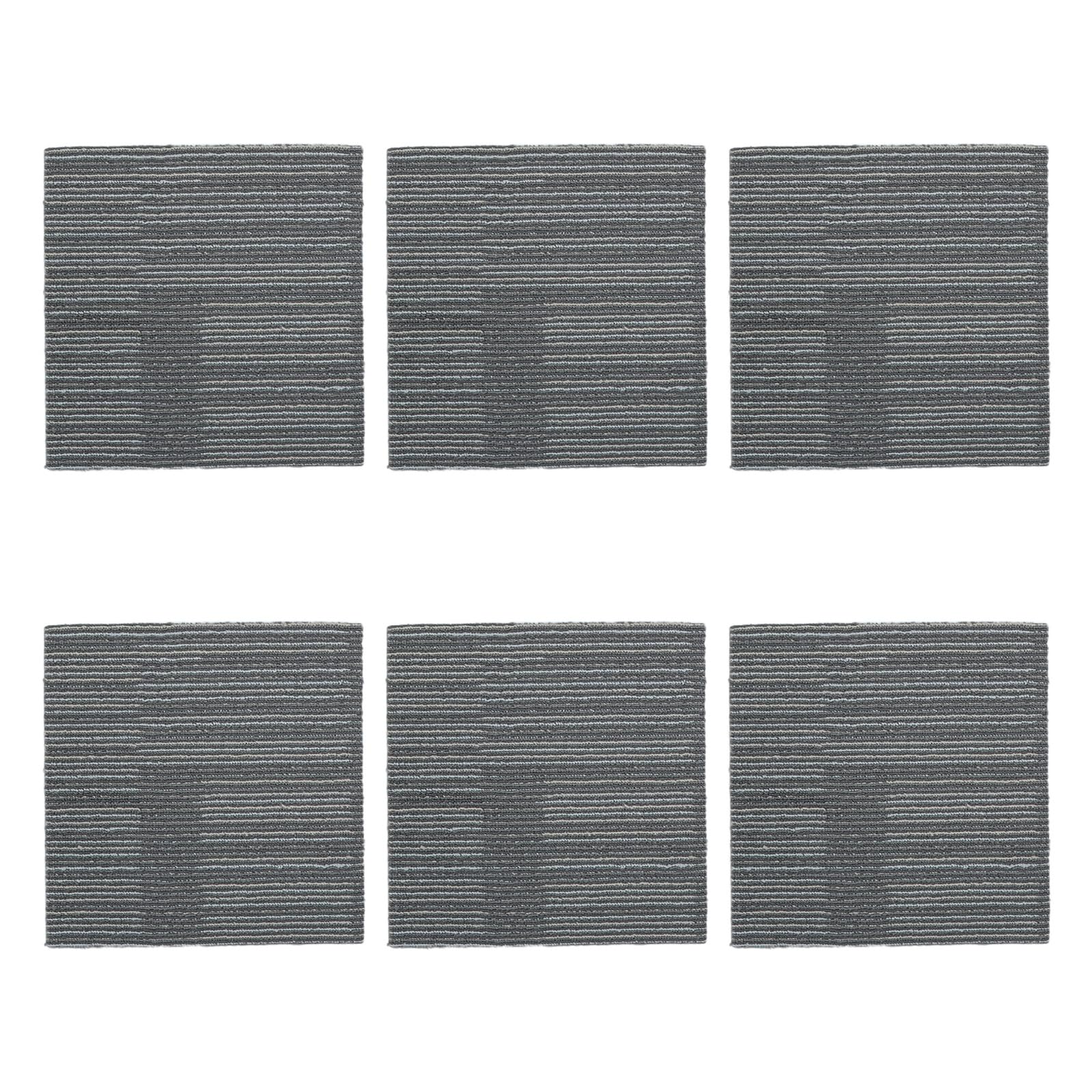Dalles de tapis auto-adhésives et résistantes pour un revêtement de sol intérieur facile à poser