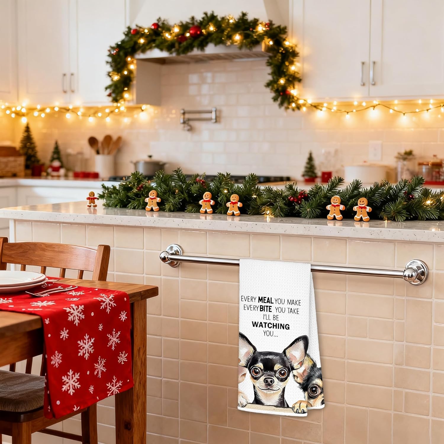 Funny Chihuahua Kitchen Towels, Chihuahua Gifts for Women Decorative Dish Tea Towels for Kitchen, Every Meal You Make Dog Towel, Dog Lovers Mom Gifts, 16x24 Inches - Image 3