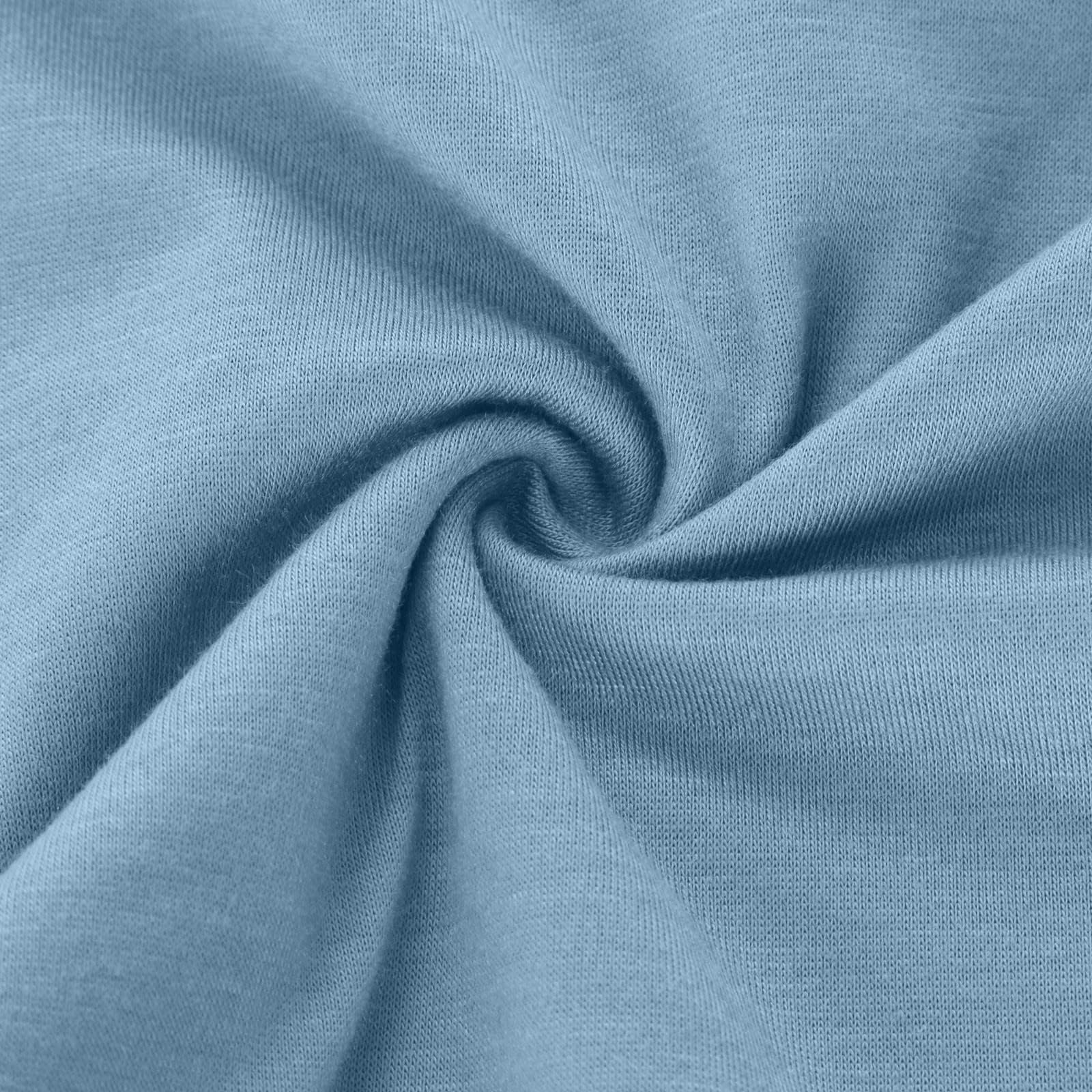 Femmes épaules dénudées hauts enveloppement col en V chemises croisées décontracté à manches longues tuniques solides chemisier ajusté mince(Blue,M)