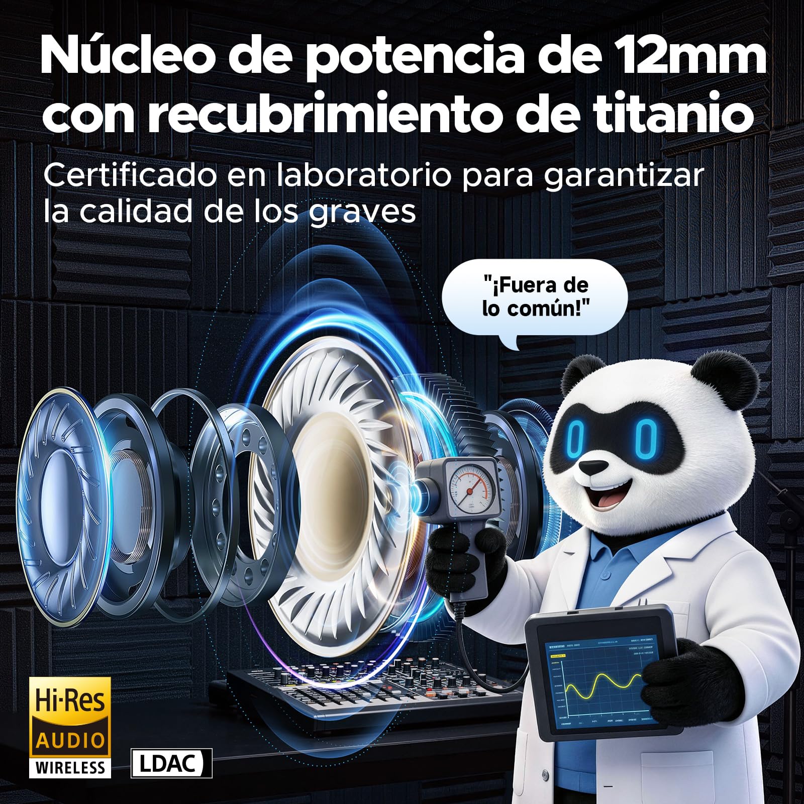 SoundPEATS UU2 Auriculares Abiertos con Clip,Botón físico,realce de Graves