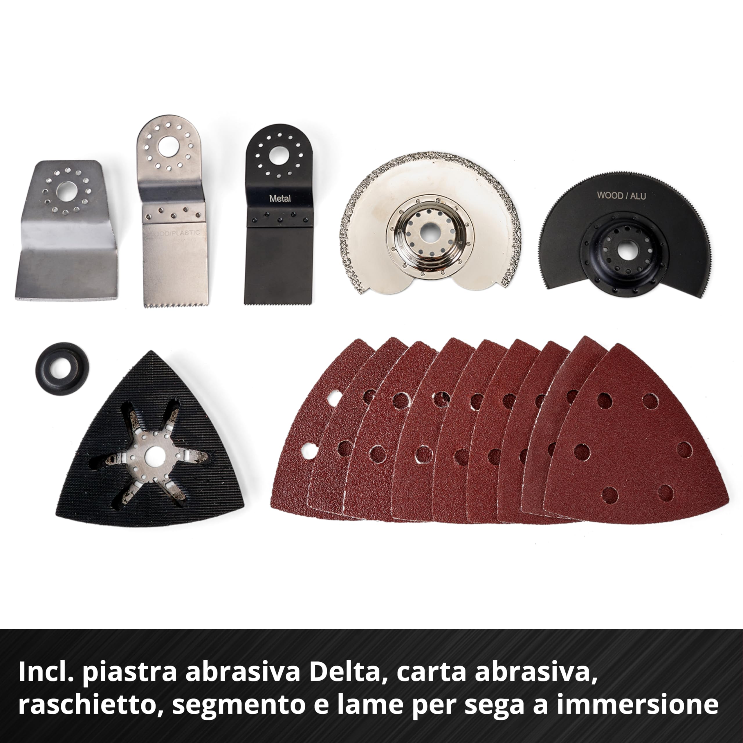 Einhell Utensile Multifunzionale a Batteria Varrito, Nero/Rosso, Solo: Senza Batteria o Caricabatterie