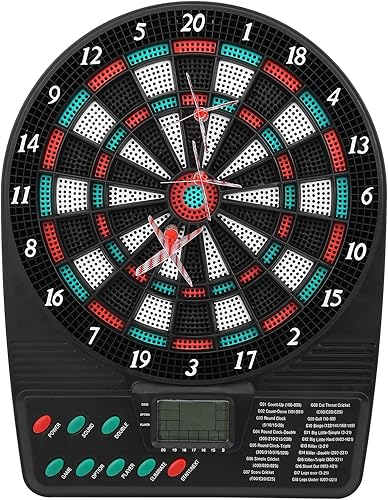 Tablero de dardos electrónico, puntuación automática, compacta, digital, punta suave, placa de dardos de puntuación automática con pantalla LCD,