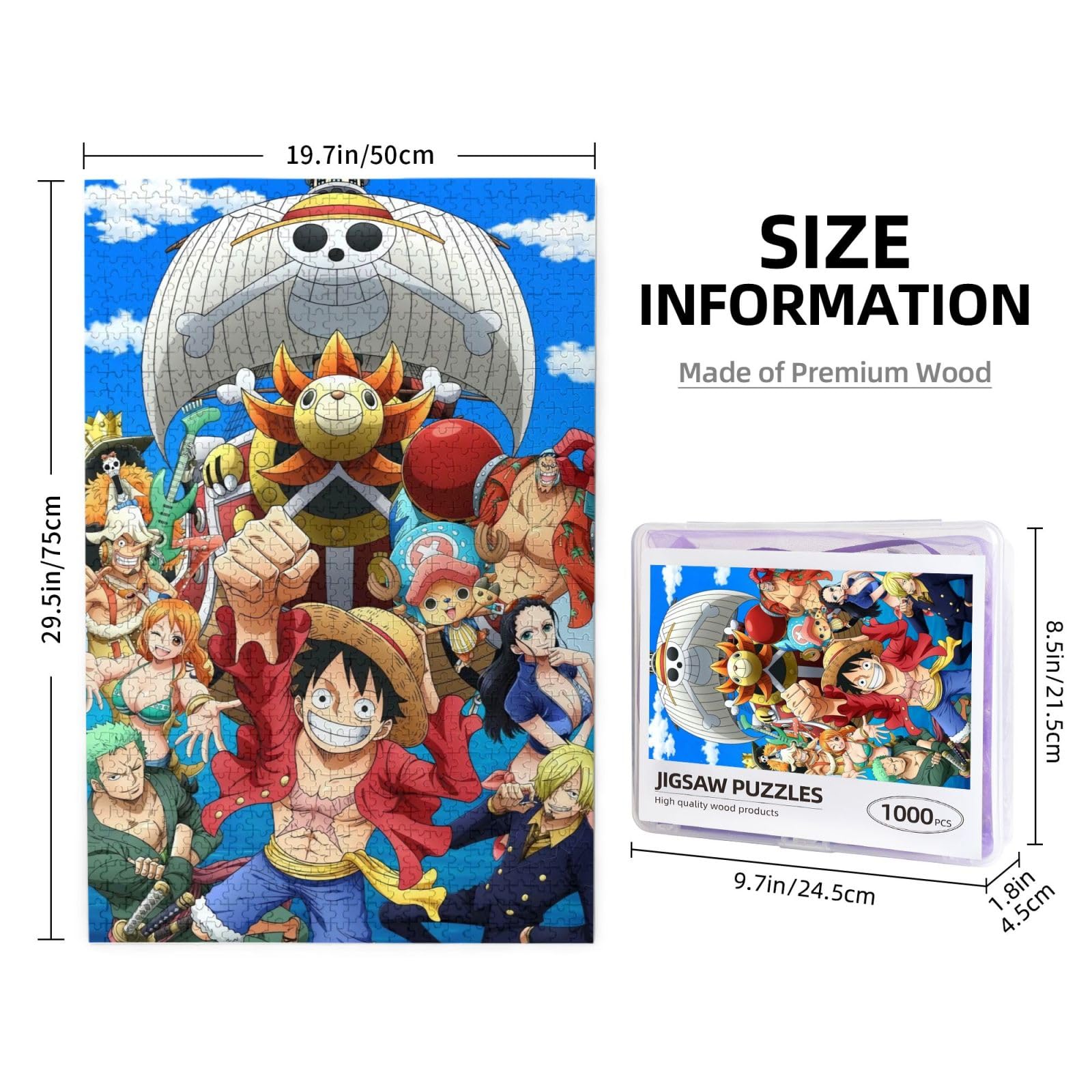 【完成品】アニメ、ワンピースパズル6点セット Amazon.co.jp: パズル アニメ ジグソーパズル ワンピース 木製