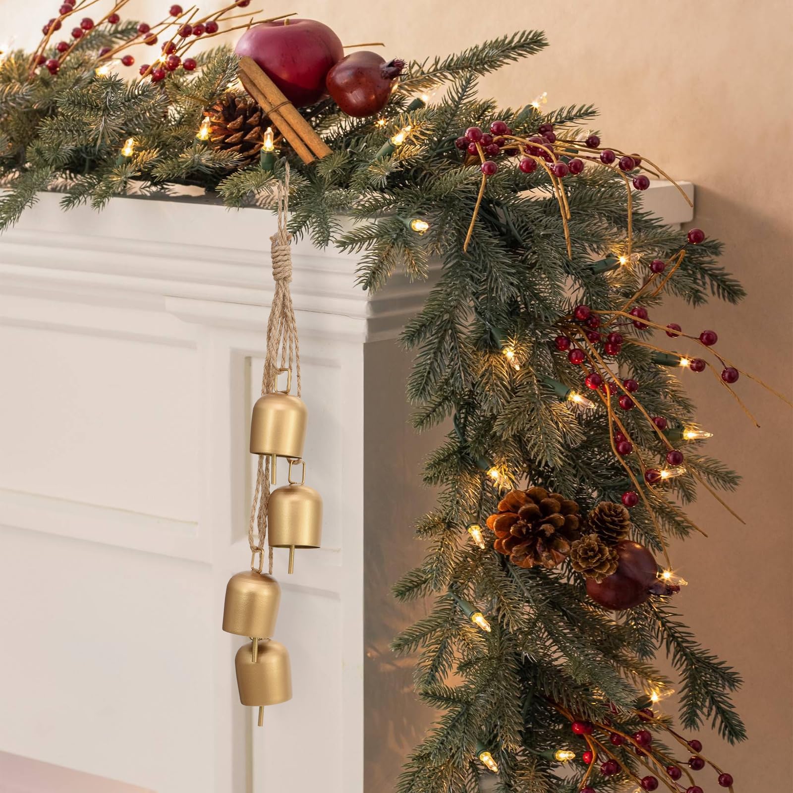 Guirlande De Cloches Vintage - Déco Murale Style Indien Pour Noël Et Maison