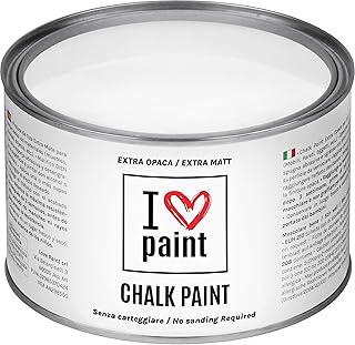 8 techniques pour vieillir le bois artificiellement I Love Chalk Paint® couleur Craie 375 ml - Peinture à la craie - Sans poncer, couleurs meubles, murs et objets - Sans solvants ni formaldéhyde - Sans odeur, à base d