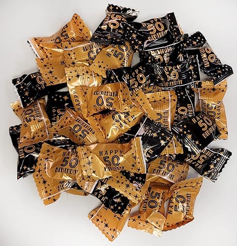 Miniatura 3 de Menta temática de 50 cumpleaños 100 unidades envueltas - Caramelo de menta
