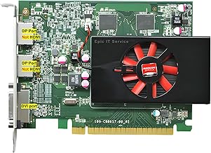 AMD Radeon R7 450 4GB GDDR5, PCI-E 3.0 x 16, Dual DP (supports 4K) and DVI, fits full size Computer