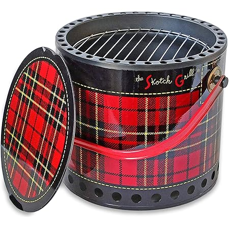 Portable Grill, Small & Sturdy Firepit and Mini Grill with Premium Features, Perfect for Tailgating, Camping, Beach or Picnics (13” W x 11.5” H)