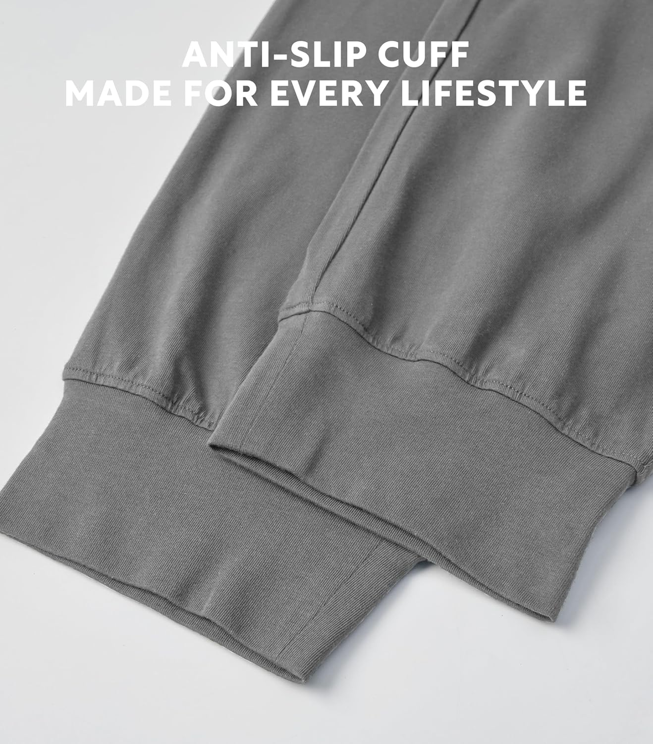 DAVID ARCHY Men's Pajama Pants Cotton Bottoms Soft Lightweight Loungewear with Drawstring and Pockets 2 Pack - Image 4