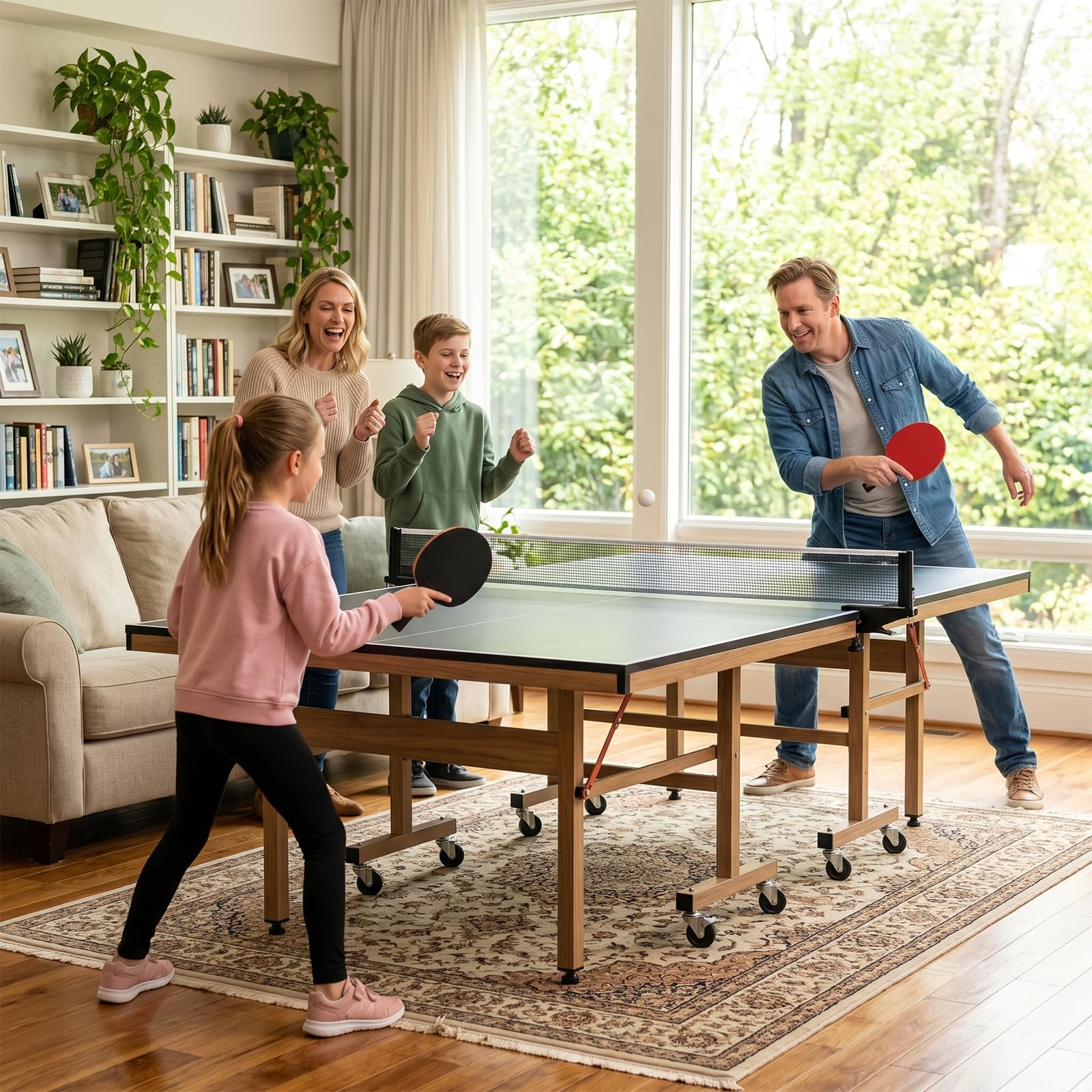 Ermete Sport Raquette de Ping Pong Set,Raquette De Tennis De Table Set pour Débutants et Joueurs Avancés Intérieur Extérieur,2*Raquette De Ping Pong+3*Balles(Ensemble RÉCRÉATIF)