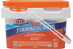 HTH 42042 Super 3" Chlorinating Tablets: Clean and Safe Swimming Pool Chlorine