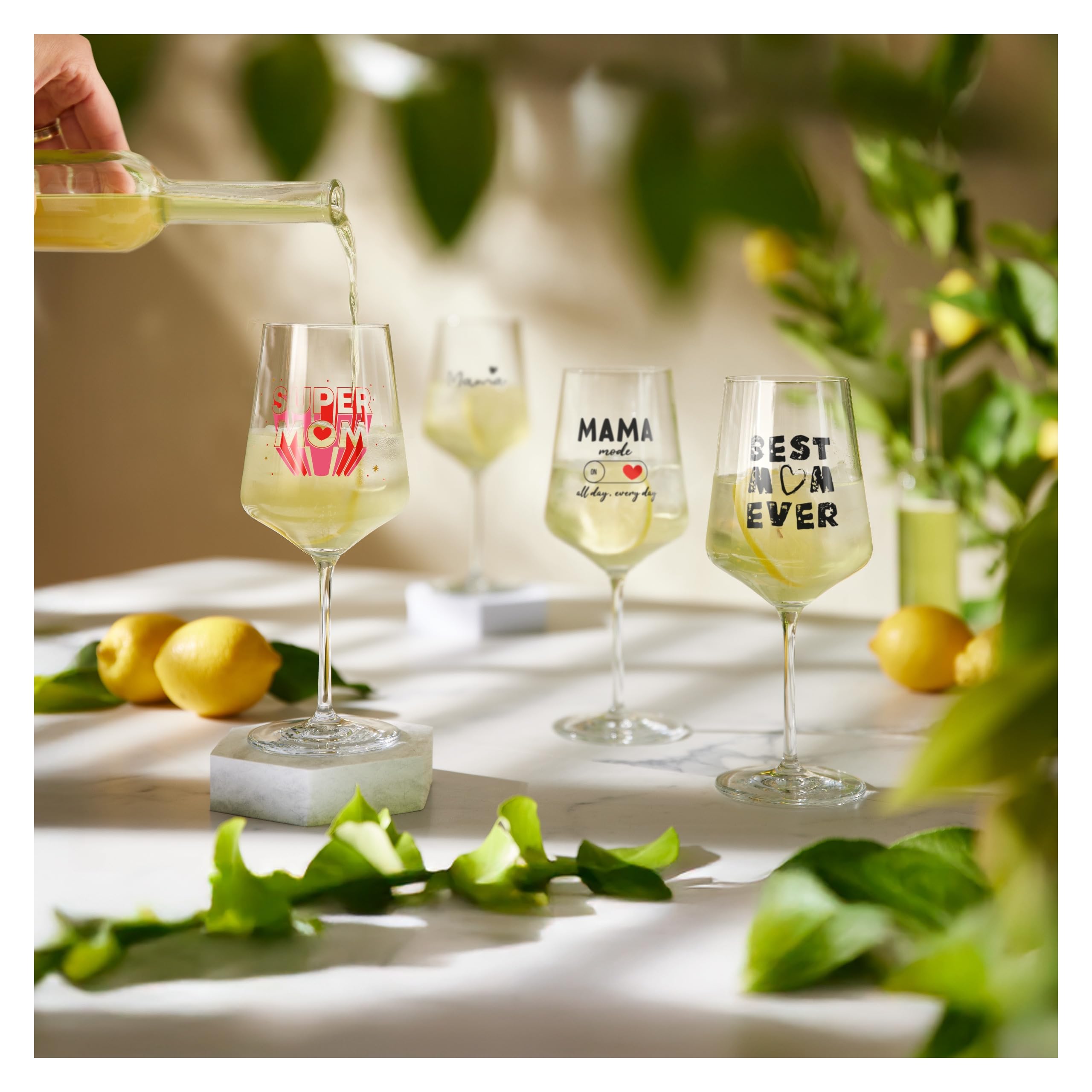 RITZENHOFF Proverbs Series 8171010 Cocktail Glass 500 ml Best Mom Ever – Modern, Made in Germany
