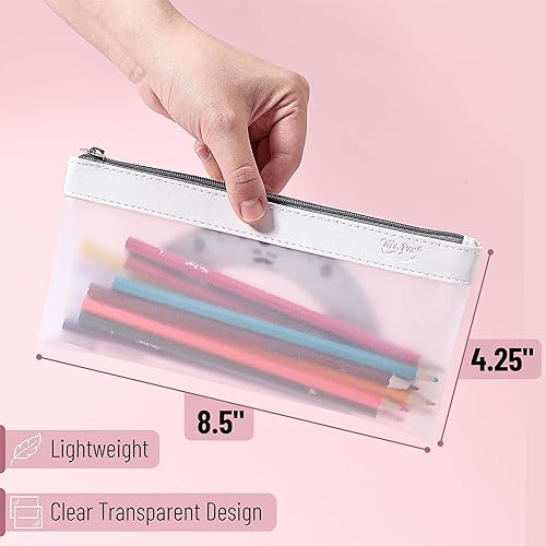 Miniatura 3 de Mr. Pen - Estuche transparente para lápices, paquete de 3, estuche transparente para lápices, bolsas para lápices