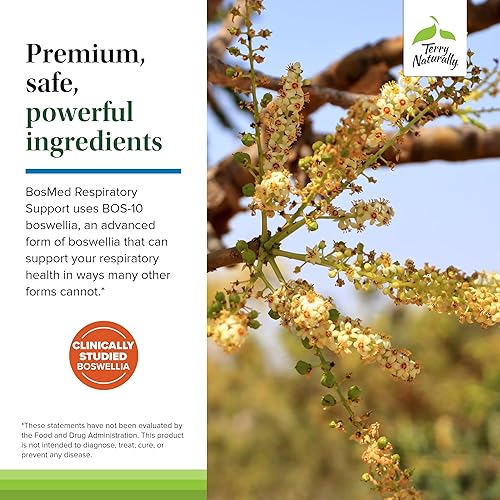 Miniatura 5 de Terry Naturally BosMed Apoyo respiratorio - Suplemento de apoyo respiratorio - Suplemento de hierbas para apoyo pulmonar - Suplemento pulmonar