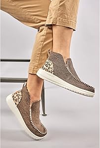 Amazon.com | Hey Dude 40209-255W9 Denny Crafted Brown W9 | Ankle