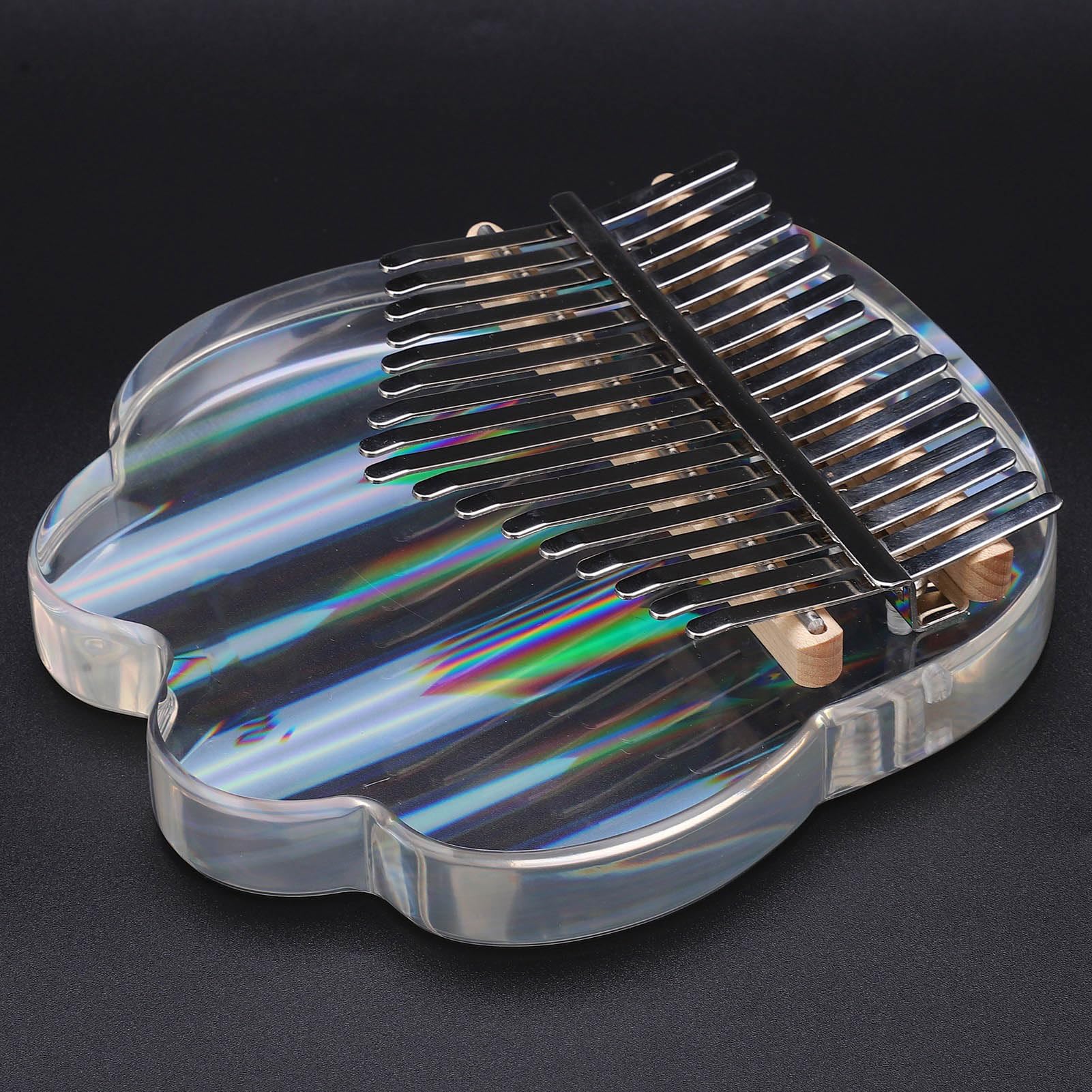 Kalimba de 17 tonos, piano de pulgar acrílico, sonido único, regalo para principiantes, instrumentos de ocio al aire libre M-1S