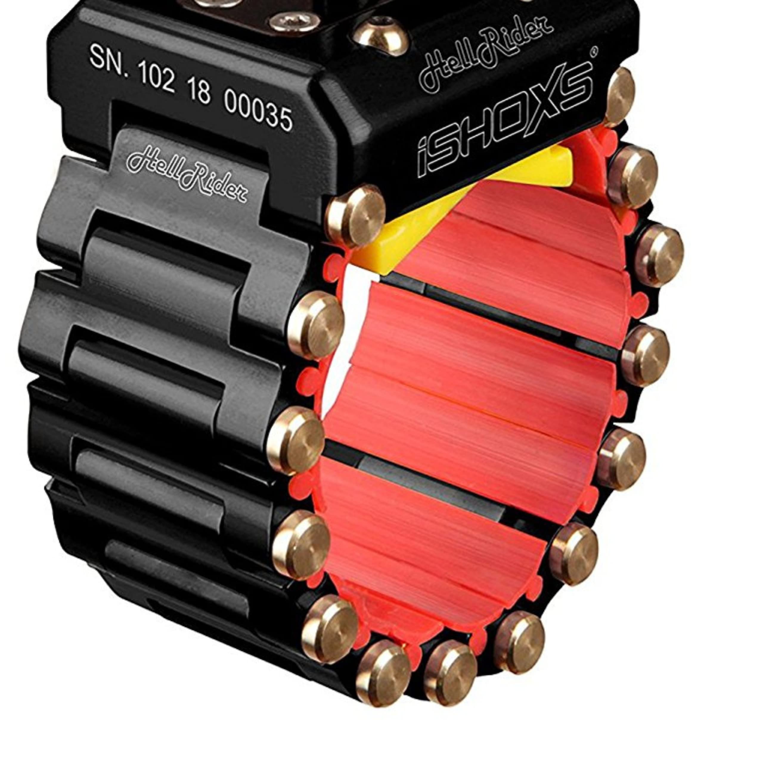 iSHOXS Hell Rider | Bras d'Extension pour caméra d'Action | Lot de 3 Maillons de Chaine | Rallonge pour Support caméra d'Action | en Aluminium 10 mm -Noir