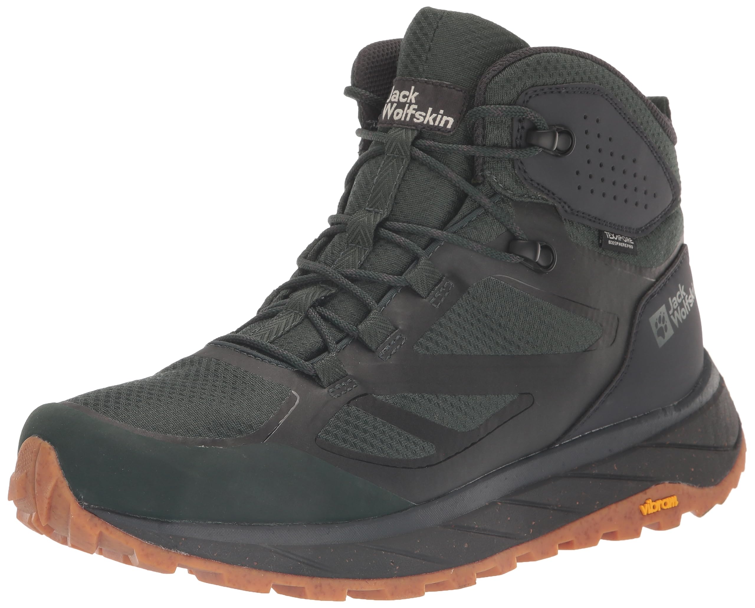 Jack Wolfskin TERRAVENTURE Texapore MID M, Hiking Shoe, Black Olive,