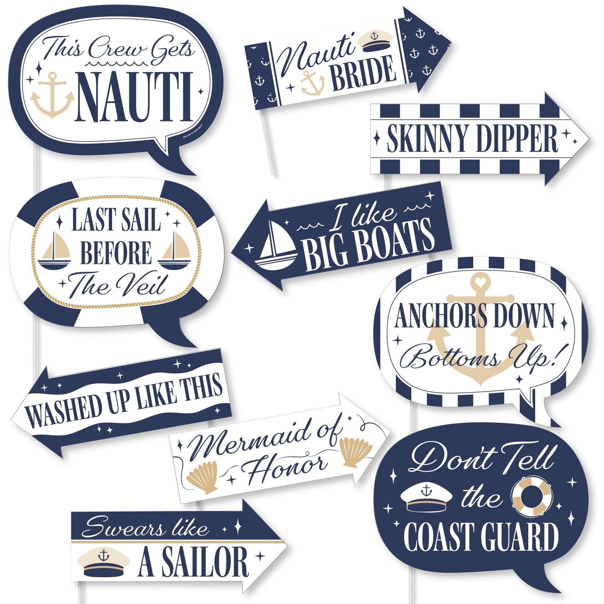 Accessoires photobooth nautique pour animer un mariage sans laisser les invités s'ennuyer