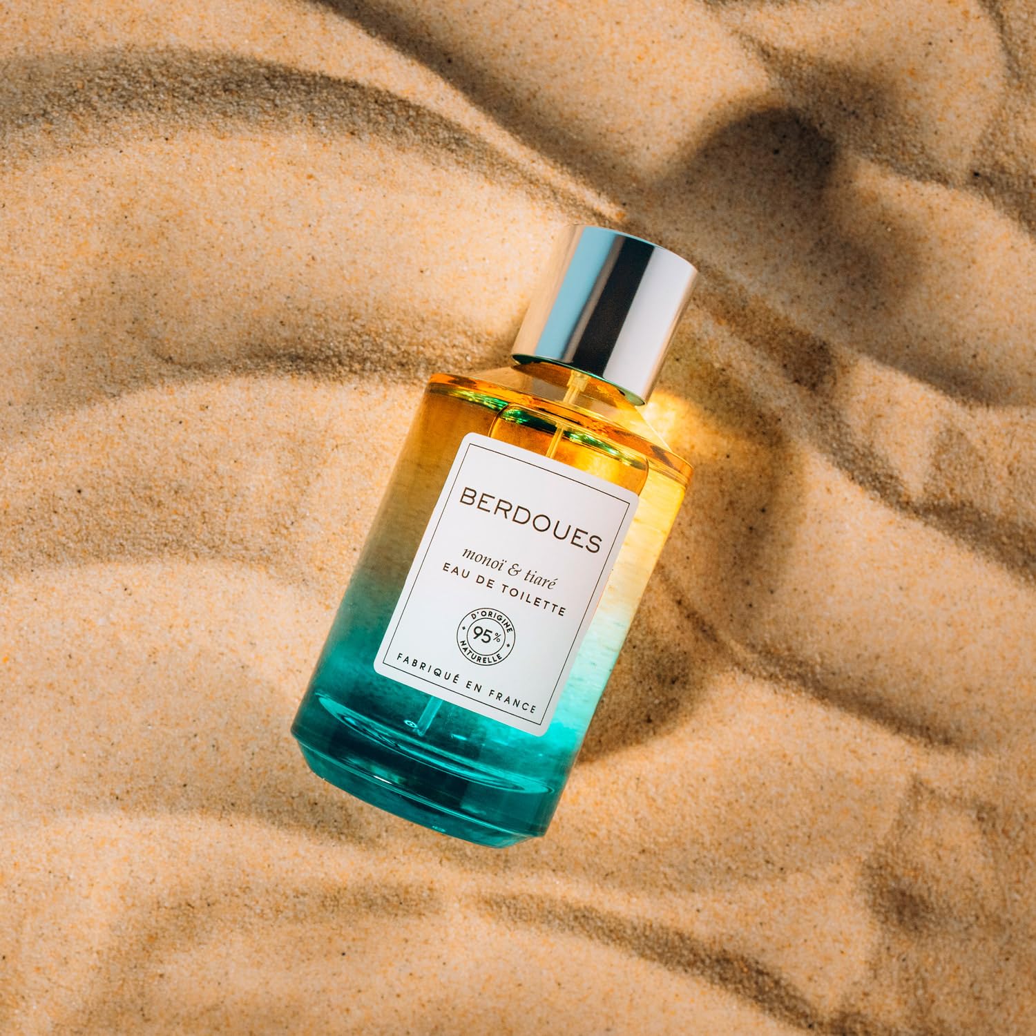 BERDOUES - Eau de Toilette Monoï & Frangipanier + Eau de toilette Monoï & Tiaré, Lot Solaire et Florale, Parfum femme, Vegan, Made in France, flacon 2x100ml