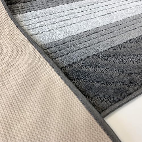 Miniatura 6 de Alfombra para pasillo de entrada, cocina, escalera, longitud personalizada, con parte trasera de goma de látex antideslizante, 26.8 in de ancho x