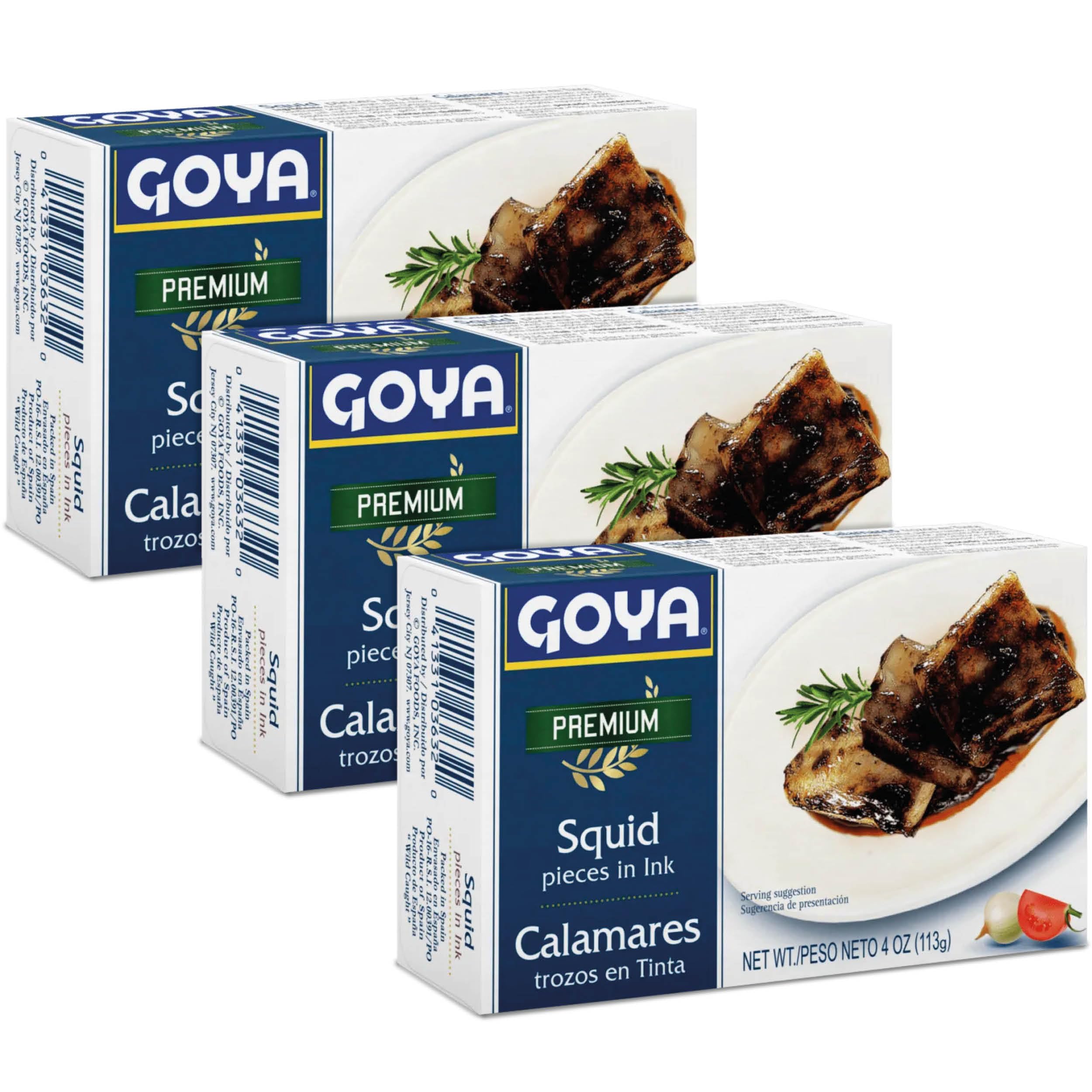Goya Calamares Tinta Squid, 4 oz. (Pack of 3