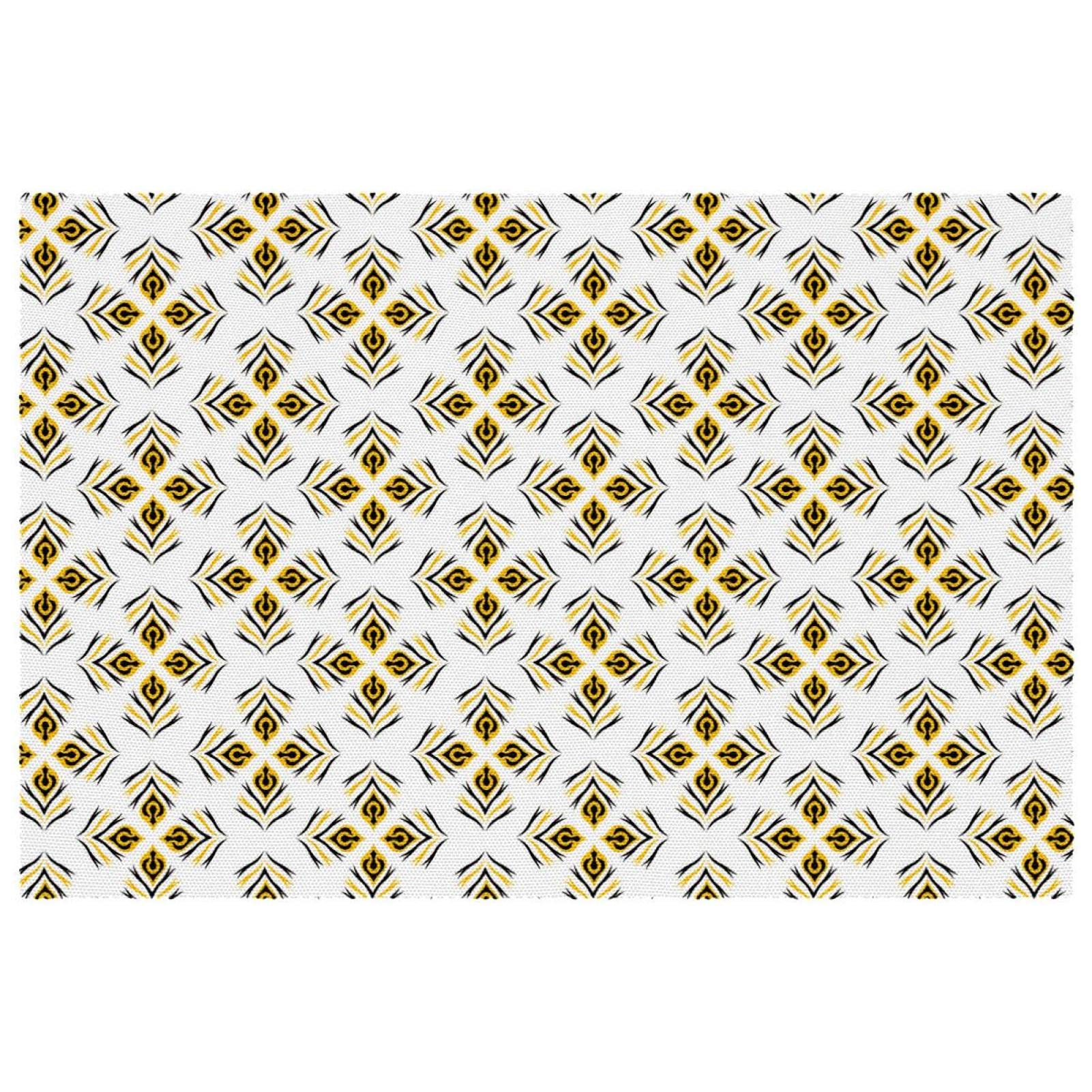 Set de table paon lot de 6 tapis de salle à manger 30x46 cm antidérapants
