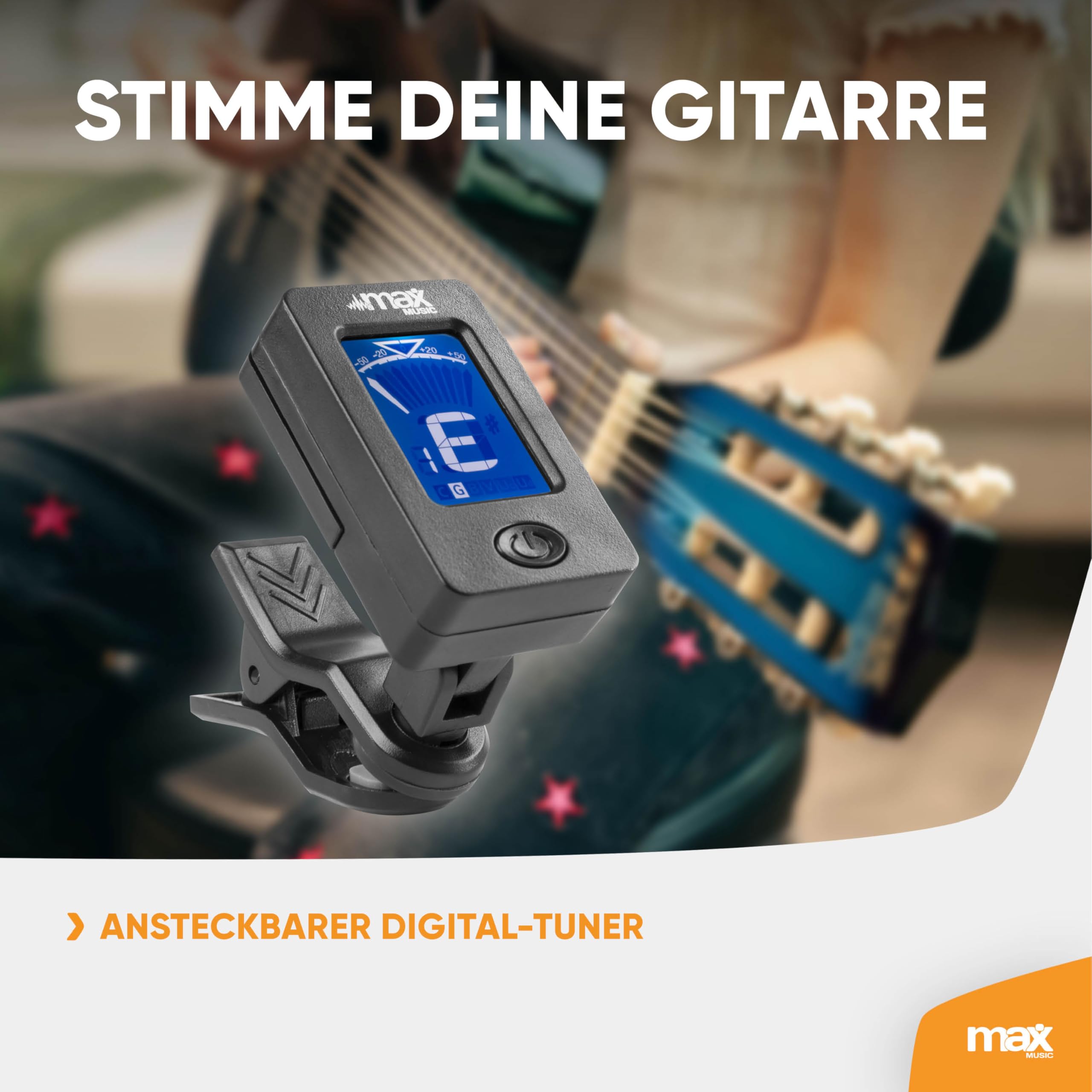 MAX SoloArt - 1/4 Gitarre Kinder ab 3 Jahre - Akustik Gitarre inkl. Gitarrenständer, Tasche, Plektrum, Gurt und Saiten-Zubehör, Kindergitarre 3 Jahre - Guitar in Blau