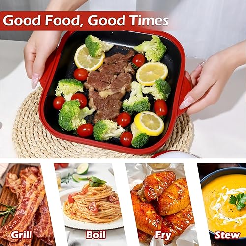 Miniatura 2 de Sartén para microondas con tapa, olla de tocino, máquina de quesos a la parrilla, utensilios de cocina para microondas, apto para lavavajillas para